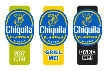 Chiquita bananas plantains stickers